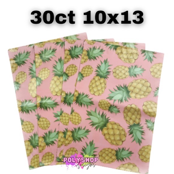 ✨3/$15✨30 Pineapple Poly Mailers 10x13 - Picture 1 of 1